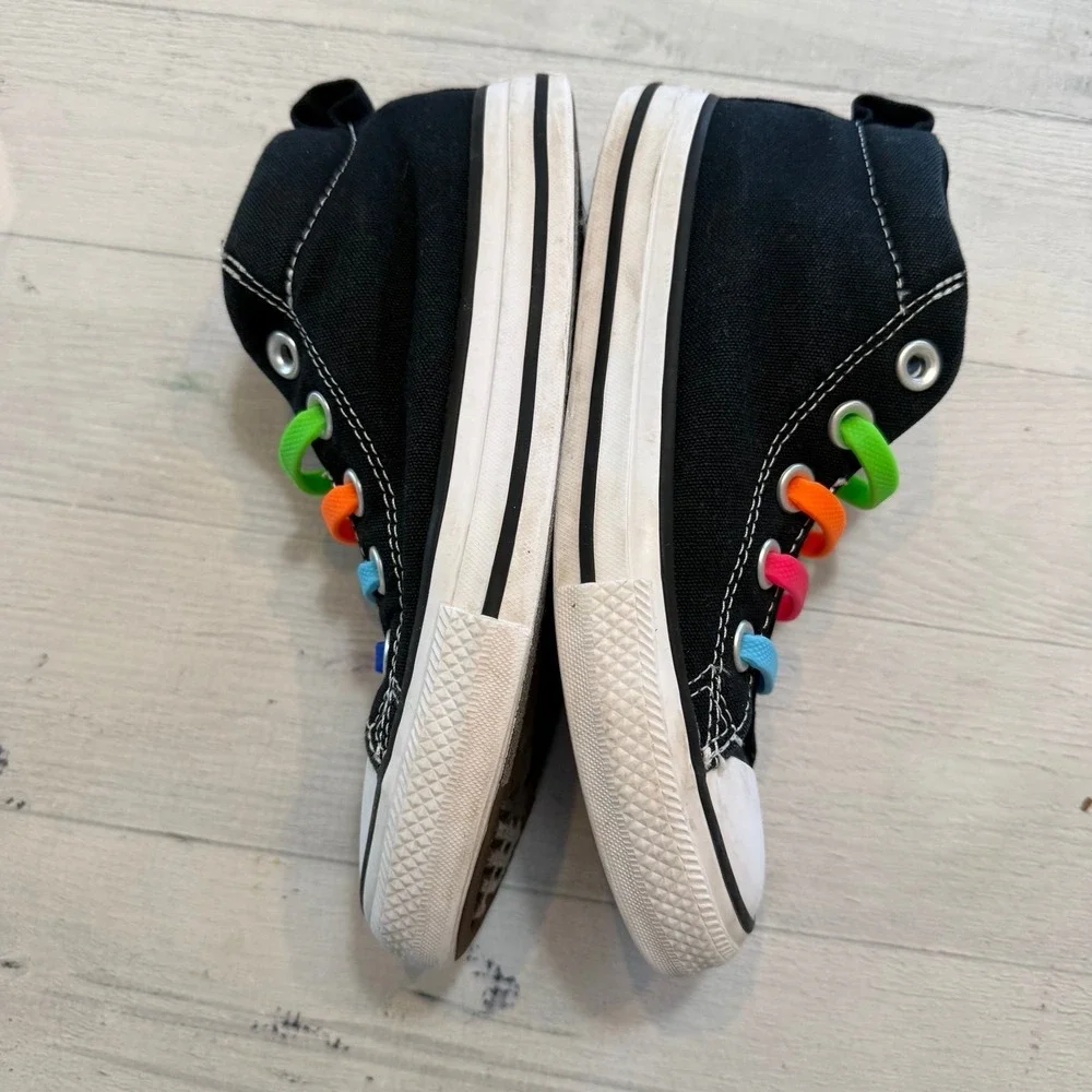 Converse kids black and white‎ sneakers kids size 13